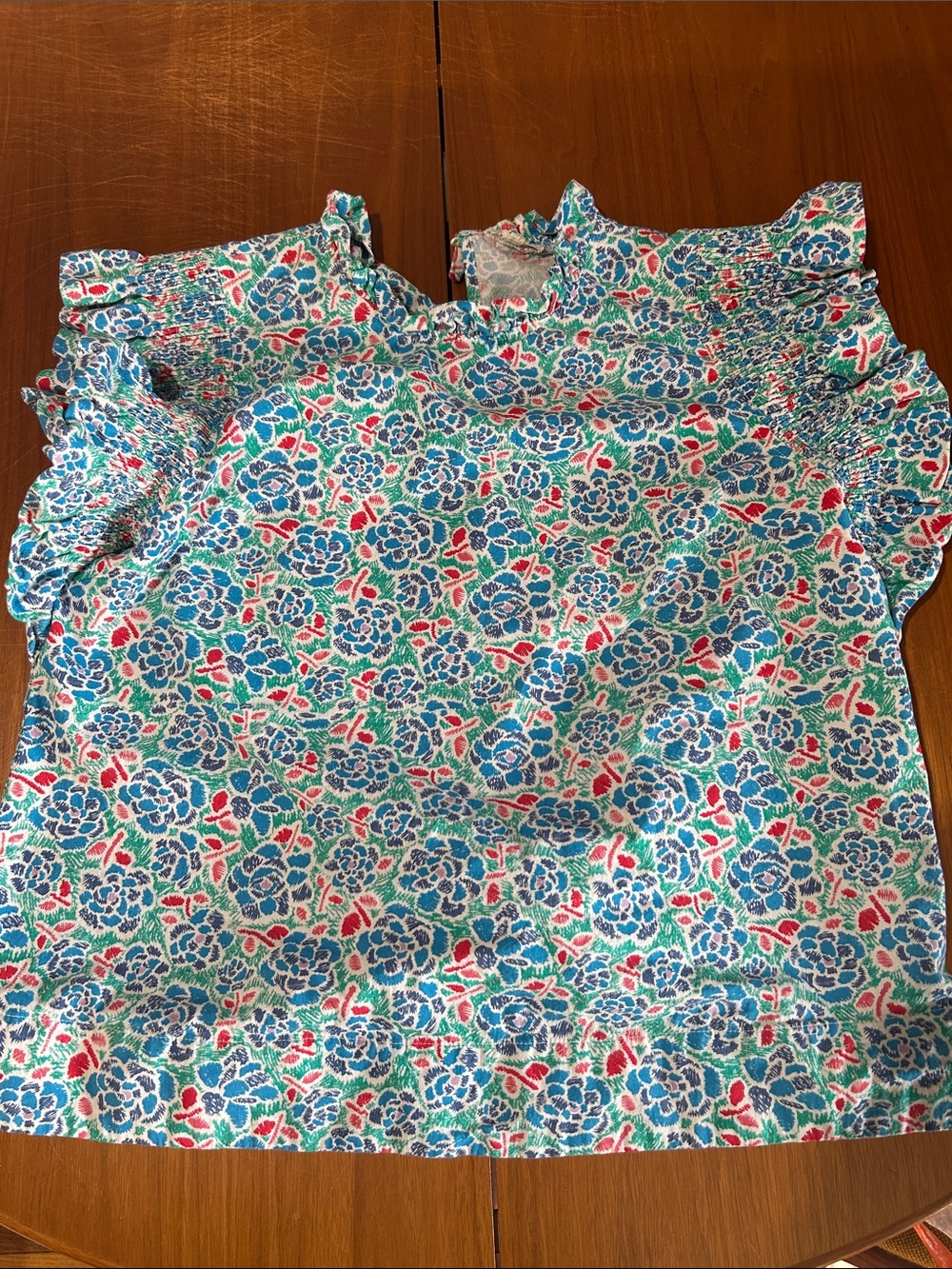 Ruffle High Neck Blouse
